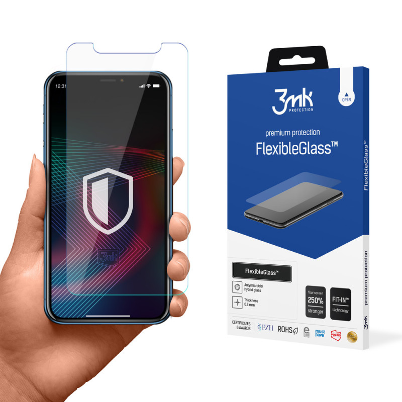 3mk FlexibleGlass™ hibridinis stiklas, skirtas iPhone XR