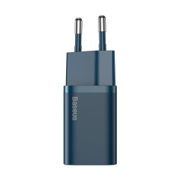 Baseus Super Si 1C greitas USB tipo C įkroviklis 20 W Power Delivery mėlynas (CCSUP-B03)