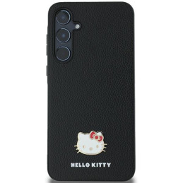 Hello Kitty Metal Logo Kitty Head dėklas Samsung Galaxy A55 - juodas
