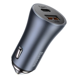 Baseus Golden Contactor Pro greitas automobilinis įkroviklis USB Type C / USB 40 W Power Delivery 3.0 Quick Charge 4+ SC...