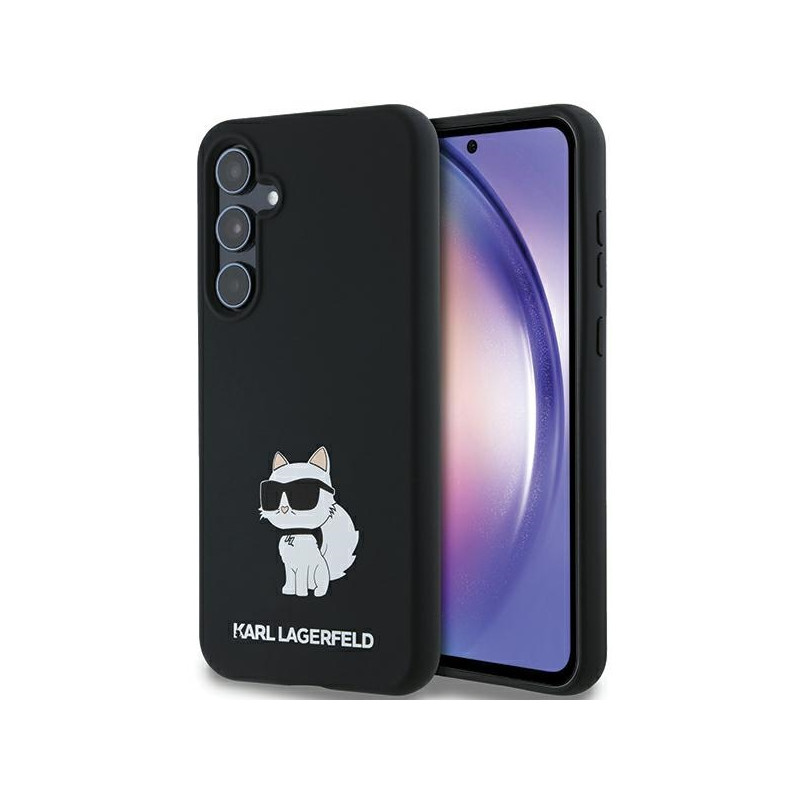 Karl Lagerfeld Silicone Choupette dėklas Samsung Galaxy A55 - juodas