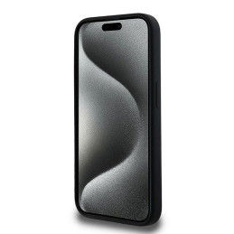 Karl Lagerfeld Silicone Karl&Choupette MagSafe dėklas iPhone 15 Pro - juodas