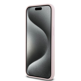 Karl Lagerfeld Silicone Karl&Choupette MagSafe dėklas iPhone 15 Pro - rožinis
