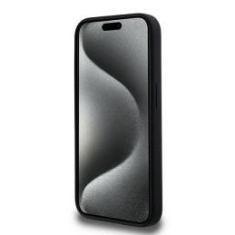 Karl Lagerfeld Silicone Karl&Choupette MagSafe dėklas iPhone 15 Pro - juodas