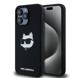 Karl Lagerfeld Silicone Choupette Head MagSafe dėklas iPhone 15 Pro Max - juodas