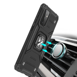 Wozinsky Ring Armor Armored Hybrid Case Cover + Magnetinis laikiklis, skirtas Samsung Galaxy A72 4G rožinė
