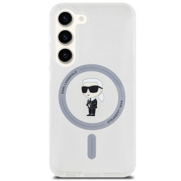 Karl Lagerfeld IML Ikonik MagSafe dėklas Samsung Galaxy S24 - skaidrus