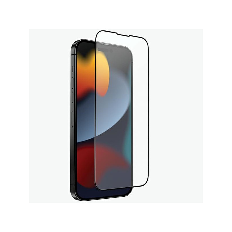 UNIQ Optix Matte matinis grūdintas stiklas iPhone 14/ 13/ 13 Pro su aplikatoriumi