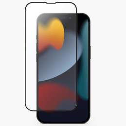 UNIQ Optix Matte matinis grūdintas stiklas iPhone 14/ 13/ 13 Pro su aplikatoriumi
