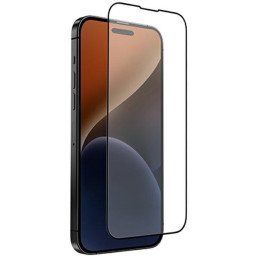 UNIQ Optix Matte matinis grūdintas stiklas, skirtas iPhone 15 / 14 Pro su aplikatoriumi