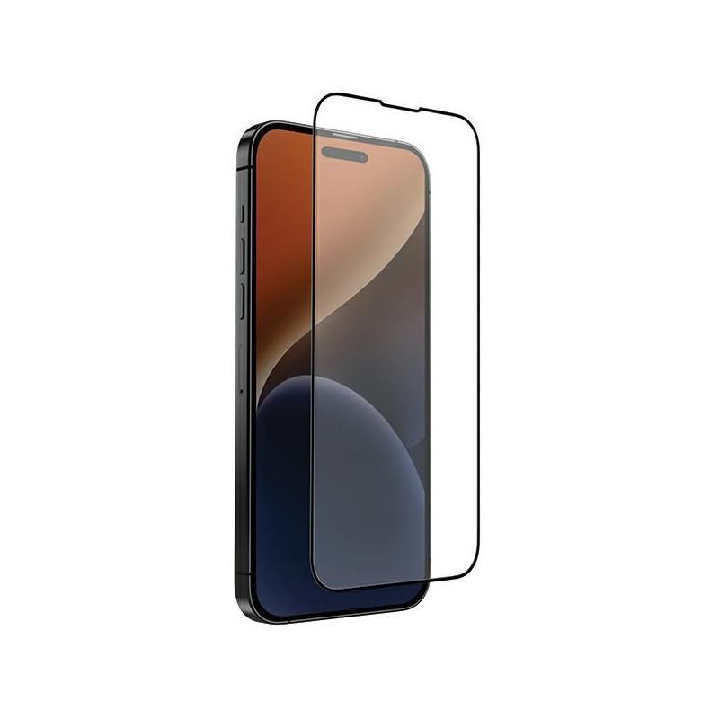 UNIQ Optix Matte matinis grūdintas stiklas, skirtas iPhone 15 Pro Max su aplikatoriumi