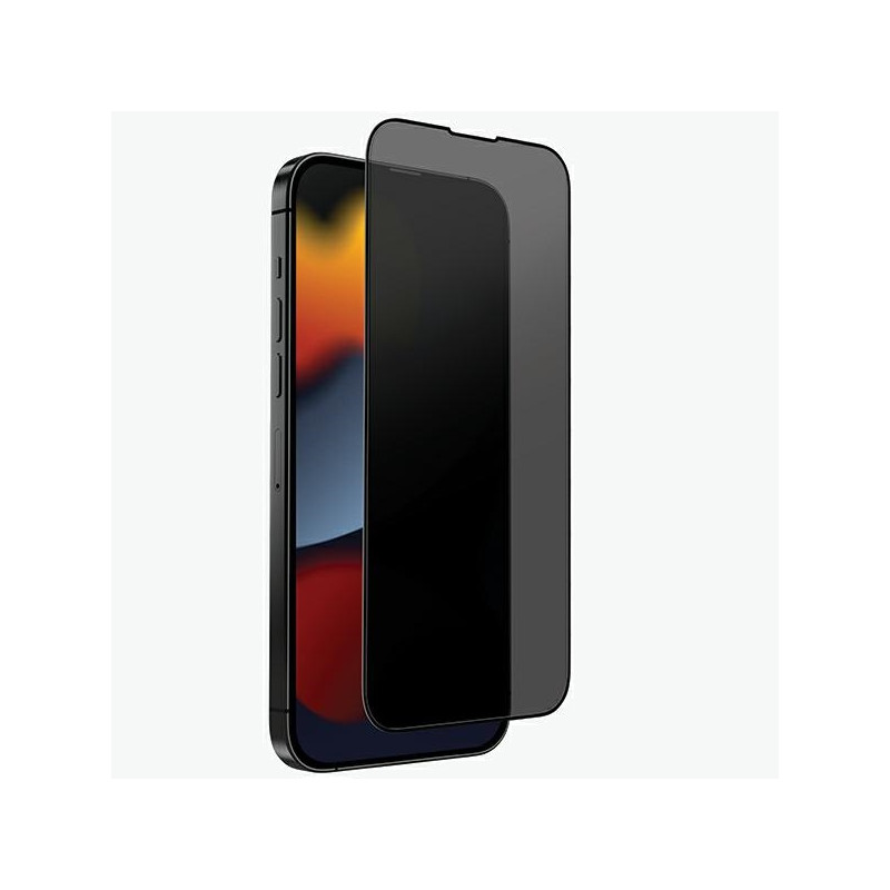 UNIQ Optix privatumo grūdintas stiklas, skirtas iPhone 14/ 13/ 13 Pro su aplikatoriumi