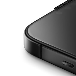 UNIQ Optix Privacy grūdintas stiklas skirtas iPhone 15 Pro Max su aplikatoriumi