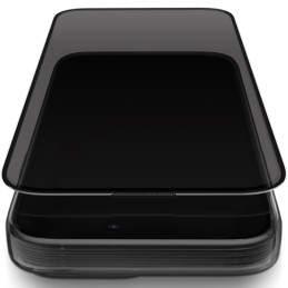 UNIQ Optix Privacy grūdintas stiklas skirtas iPhone 15 Pro Max su aplikatoriumi