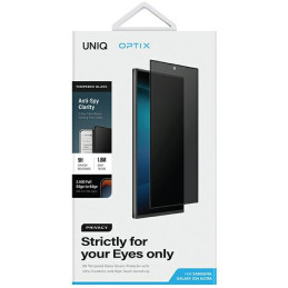 UNIQ Optix Privacy grūdintas stiklas, skirtas Samsung Galaxy S24 Ultra su aplikatoriumi