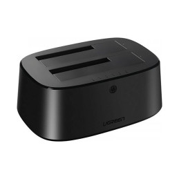 Ugreen CM198 50857 prijungimo stotelė su USB 3.0 skirta SATA 2,5" 3,5" SSD HHD diskams, EU maitinimo šaltinis - juodas