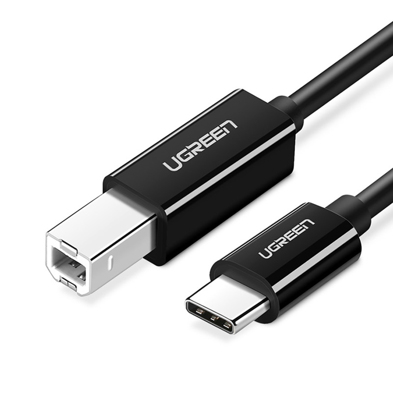 Ugreen US370 45034 kabelis USB-C / USB-B spausdintuvui 1m - juodas