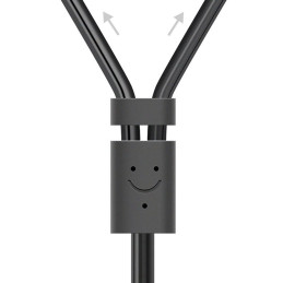 Ugreen AV102 10588 garso mini lizdo kabelis 3,5 mm (moteris) - 2RCA (vyriškas) 1 m - pilkas
