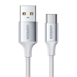 Ugreen US288 60131 USB-A / USB-C QC 3.0 3A 1 m kabelis – baltas