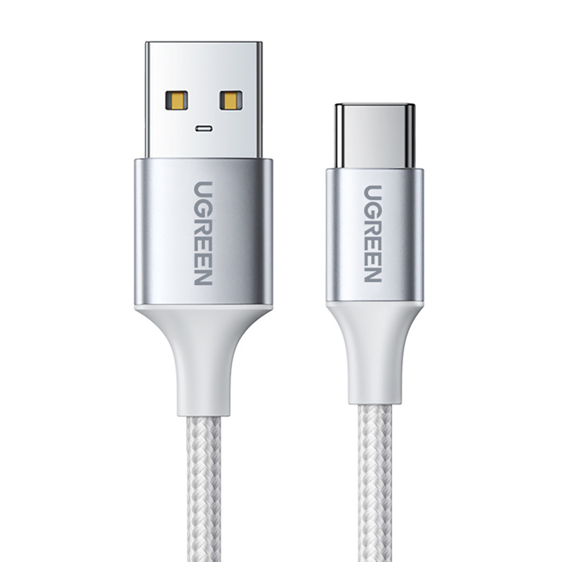 Ugreen US288 60131 USB-A / USB-C QC 3.0 3A 1 m kabelis – baltas