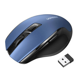 Ugreen MU006 optinė belaidė USB pelė 2.4GHz 4000 DPI – mėlyna