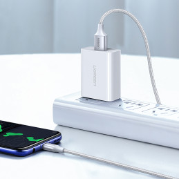 Ugreen US288 60133 USB-A / USB-C QC 3.0 3A 2m kabelis – baltas
