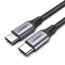 Ugreen US161 50751 USB-C 3.1 / USB-C 3.1 laidas, 1,5 m – pilkas