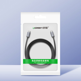 Ugreen US161 50751 USB-C 3.1 / USB-C 3.1 laidas, 1,5 m – pilkas