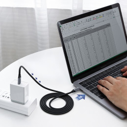 Ugreen US161 50751 USB-C 3.1 / USB-C 3.1 laidas, 1,5 m – pilkas