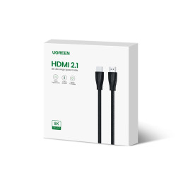 Ugreen HD140 80401 HDMI 2.1 / HDMI 2.1 kabelis 1m - juodas
