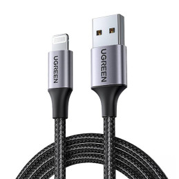 Ugreen US199 60157 USB-A / Lightning MFi kabelis 1,5 m - juodas