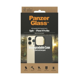 Biologiškai skaidus PanzerGlass dėklas, skirtas iPhone 14 Pro Max – juodas