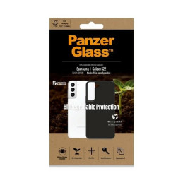 Biologiškai skaidus PanzerGlass dėklas, skirtas Samsung Galaxy S22 - juodas