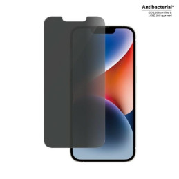 PanzerGlass Classic Fit Privacy antibakterinis stiklas, skirtas iPhone 14/ 13 Pro/ 13