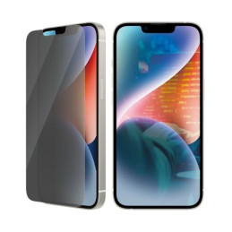 PanzerGlass Classic Fit Privacy antibakterinis stiklas, skirtas iPhone 14/ 13 Pro/ 13