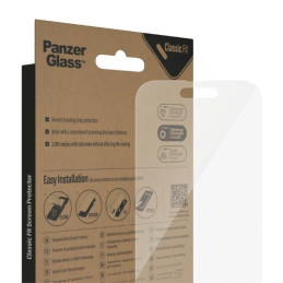 PanzerGlass Classic Fit antibakterinis stiklas skirtas iPhone 14 Pro