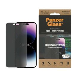 PanzerGlass Classic Fit antibakterinis privatumo stiklas skirtas iPhone 14 Pro Max