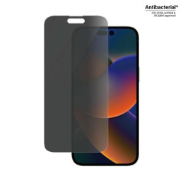 PanzerGlass Classic Fit antibakterinis privatumo stiklas skirtas iPhone 14 Pro Max