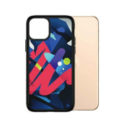 PanzerGlass ClearCase antibakterinis Mikael B Limited Artist Edition dėklas, skirtas iPhone 11 Pro Max – įvairiaspalvis