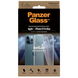 PanzerGlass ClearCase antibakterinis karinio lygio sertifikuotas dėklas skirtas iPhone 12 Pro Max - skaidrus