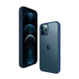 PanzerGlass ClearCase dėklas, skirtas iPhone 12 Pro Max - skaidrus ir mėlynas
