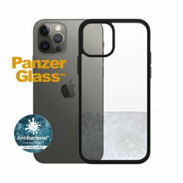 PanzerGlass ClearCase antibakterinis dėklas iPhone 12 / 12 Pro - skaidrus ir juodas