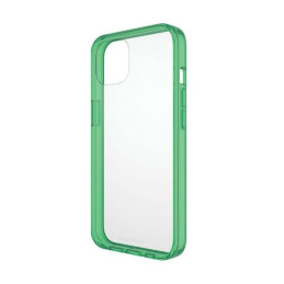 PanzerGlass ClearCase antibakterinis dėklas su karinio lygio sertifikatu iPhone 13 / 14 / 15 - skaidrus žalias