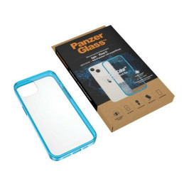 PanzerGlass ClearCase antibakterinis dėklas su karinio lygio sertifikatu iPhone 13 / 14 / 15 - skaidrus mėlynas