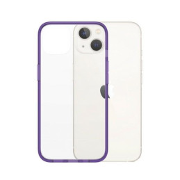 PanzerGlass ClearCase antibakterinis dėklas su karinio lygio sertifikatu iPhone 13 / 14 / 15 - skaidrus violetinis
