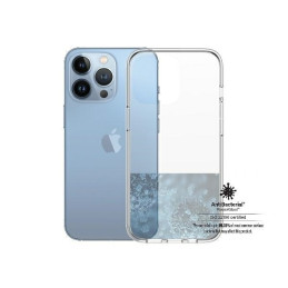 PanzerGlass ClearCase antibakterinis karinio lygio sertifikuotas dėklas skirtas iPhone 13 Pro - skaidrus