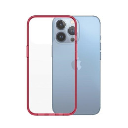 PanzerGlass ClearCase antibakterinis karinio lygio sertifikuotas dėklas iPhone 13 Pro - skaidrus rožinis