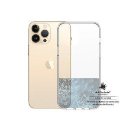 PanzerGlass ClearCase antibakterinis karinio lygio sertifikuotas dėklas, skirtas iPhone 13 Pro Max - skaidrus