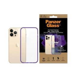 PanzerGlass ClearCase antibakterinis karinio lygio sertifikuotas dėklas, skirtas iPhone 13 Pro Max - skaidrus violetinis