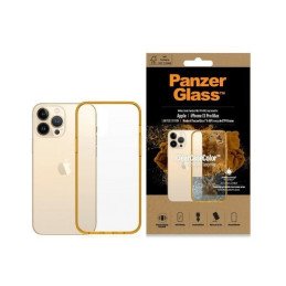 „PanzerGlass ClearCase“ antibakterinis karinio lygio sertifikuotas dėklas, skirtas „iPhone 13 Pro Max“ – skaidrus gelton...